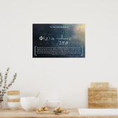 Normale Verteilung - Mathematik-Poster Poster (Küche)