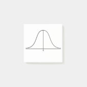 Normale Verteilung (S) Post-it Klebezettel (Vorderseite)