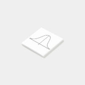 Normale Verteilung (S) Post-it Klebezettel (angewinkelt)