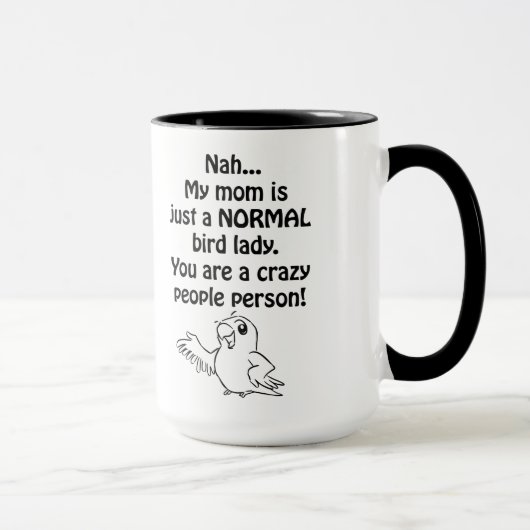Normale Vogel-Dame Tasse (Rechts)
