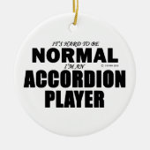 Normaler Accordion-Player Keramikornament (Vorne)