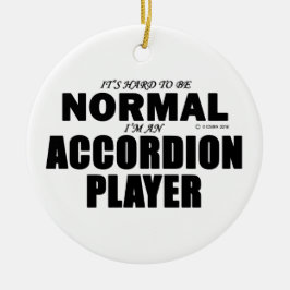 Normaler Accordion-Player Keramikornament