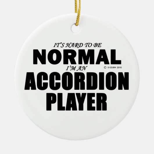 Normaler Accordion-Player Keramikornament (Vorne)