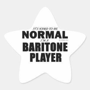 Normaler Baritone Player Stern-Aufkleber