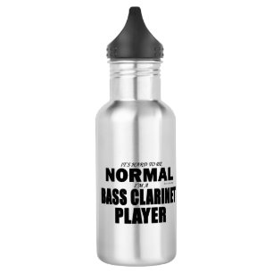 Normaler Bass Klarinettenspieler Edelstahlflasche