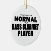 Normaler Bass Klarinettenspieler Keramik Ornament (Rechts)