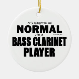 Normaler Bass Klarinettenspieler Keramik Ornament