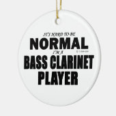 Normaler Bass Klarinettenspieler Keramik Ornament (Links)