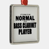 Normaler Bass Klarinettenspieler Ornament Aus Metall (Rechts)