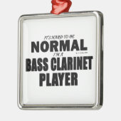 Normaler Bass Klarinettenspieler Ornament Aus Metall (Links)