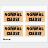 Normaler Cellist Rechteckkleber Rechteckiger Aufkleber (Blatt)