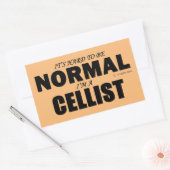 Normaler Cellist Rechteckkleber Rechteckiger Aufkleber (Umschlag)