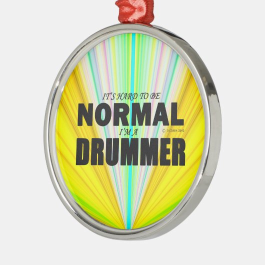 Normaler Drummer Ornament Aus Metall (Links)