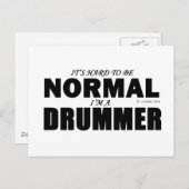 Normaler Drummer Postkarte (Vorne/Hinten)