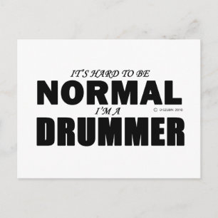 Normaler Drummer Postkarte