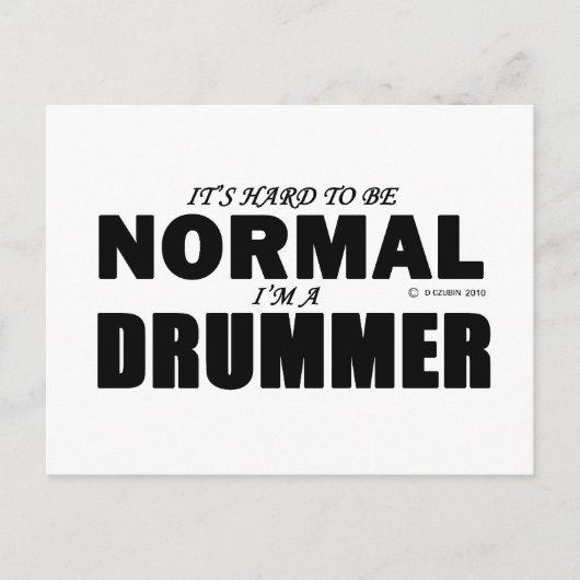 Normaler Drummer Postkarte (Vorderseite)