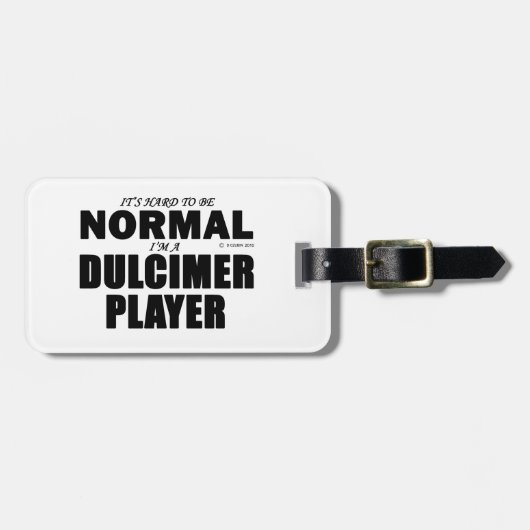 Normaler Dulcimer-Player Gepäckanhänger (Vorderseite horizontal)