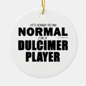 Normaler Dulcimer-Player Keramikornament (Vorne)