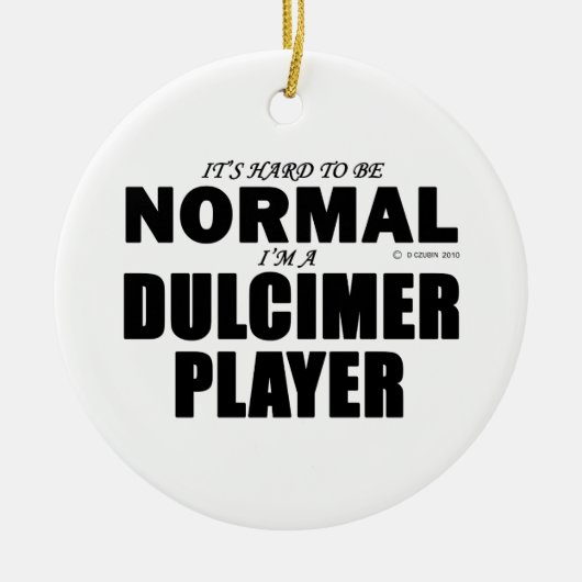 Normaler Dulcimer-Player Keramikornament (Vorne)