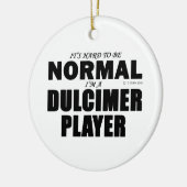 Normaler Dulcimer-Player Keramikornament (Links)