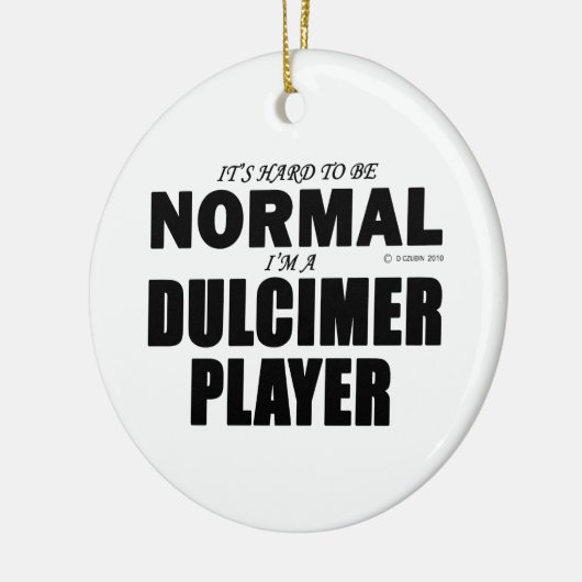 Normaler Dulcimer-Player Keramikornament (Links)