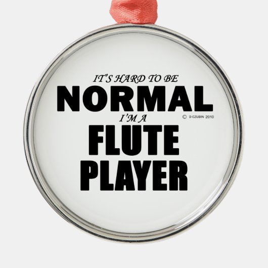 Normaler Flute Player Ornament Aus Metall (Vorne)