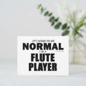 Normaler Flute Player Postkarte (Stehend Vorderseite)