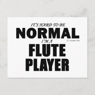 Normaler Flute Player Postkarte