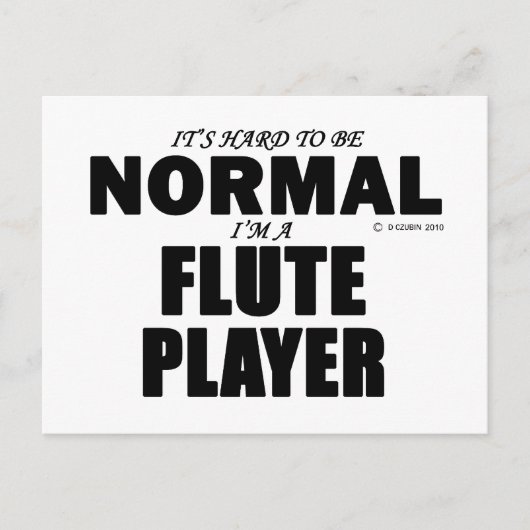 Normaler Flute Player Postkarte (Vorderseite)