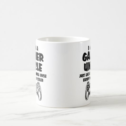 Normaler Gamer Onkel viel Cooler Kaffeetasse (Mittel)