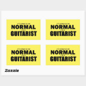 Normaler Gitarrist, rechteckiger Sticker (Blatt)