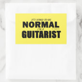 Normaler Gitarrist, rechteckiger Sticker (Tasche)