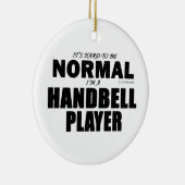 Normaler Handbell-Player Keramik Ornament (Rechts)