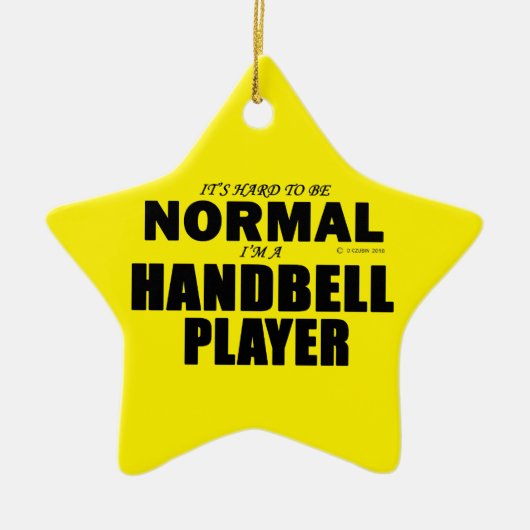 Normaler Handbell Player Keramik Ornament (Vorne)