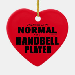 Normaler Handbell Player Keramik Ornament