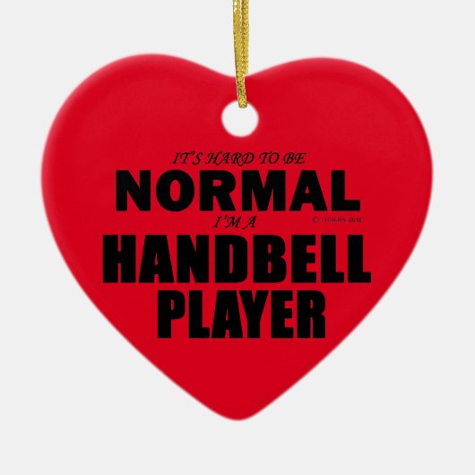 Normaler Handbell Player Keramik Ornament (Vorne)