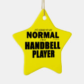 Normaler Handbell Player Keramik Ornament (Rechts)