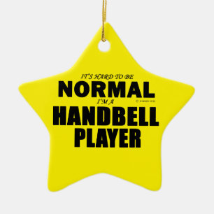 Normaler Handbell Player Keramik Ornament
