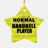 Normaler Handbell Player Keramik Ornament (Hinten)