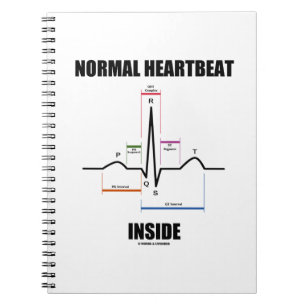 Normaler Herzschlag innerhalb ECG EKG Notizblock