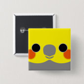 Normaler männlicher Cockatiel Button (Vorne & Hinten)