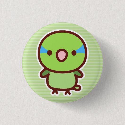 Normaler männlicher Pazifik-Sperlingspapagei Button (Vorderseite)