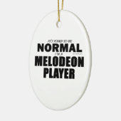 Normaler Melodeon Player Keramikornament (Links)