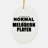 Normaler Melodeon Player Keramikornament (Vorne)
