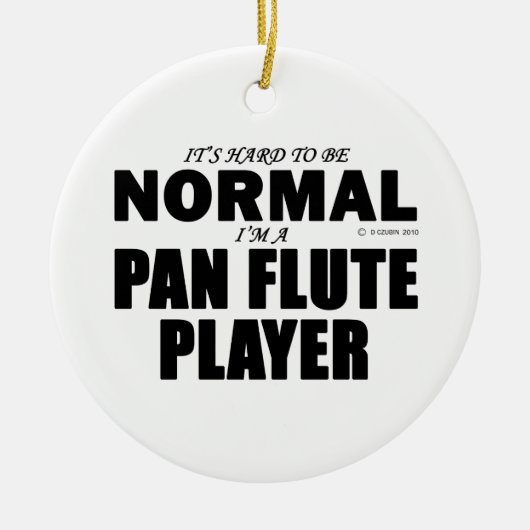 Normaler Pan Flute Player Keramik Ornament (Vorne)