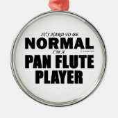 Normaler Pan Flute Player Ornament Aus Metall (Vorne)