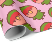 Normaler Pfirsichgesichtchen-Liebesvogel Geschenkpapier (Rolleneckpunkt)