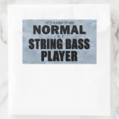 Normaler String Bass Player Rechteckkantsticker Rechteckiger Aufkleber (Tasche)