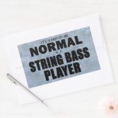Normaler String Bass Player Rechteckkantsticker Rechteckiger Aufkleber (Umschlag)