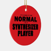Normaler Synthesizer-Player Keramik Ornament (Rechts)
